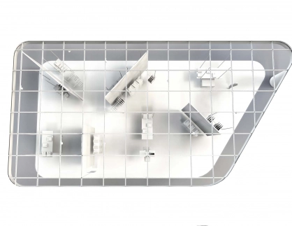 ceiling rail system - Multi-Lane - vitra - for trade office and fair - rail system arrangement from above