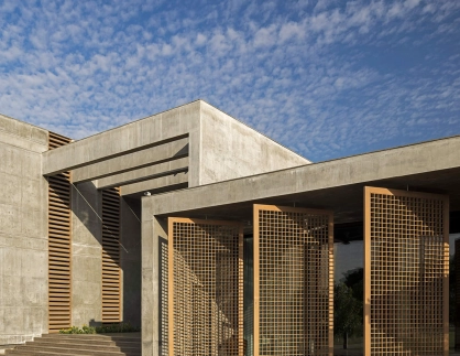 Privatresidenz Ahmedabad Indien Fassade