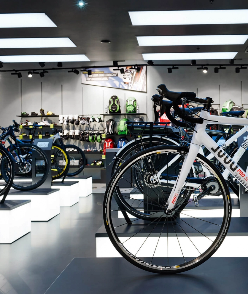 Rose Biketown München Einkaufszentrum MONA Innen