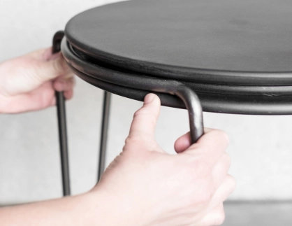 Stool - Bender - designed by blocher partners - round bar made of steel